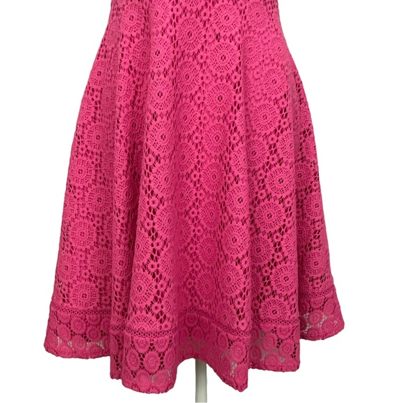 CHARTER CLUB | Pink Lace Sleeveless Fit & Flare A-Line Dress NWT - Picture 5 of 16